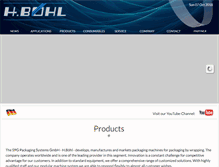 Tablet Screenshot of boehl-einwickeln.com